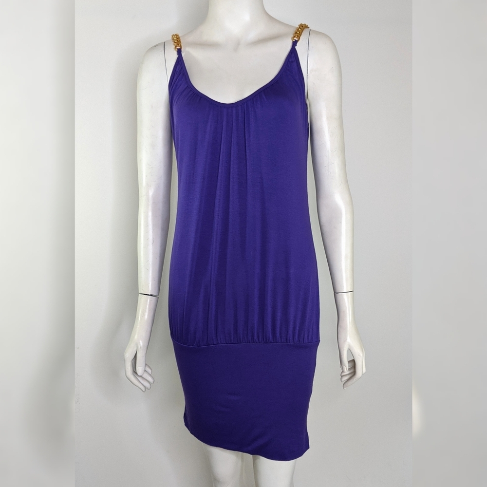 Purple Bobycon Bubble Y2K Dress Summer Club - Picture 9 of 9